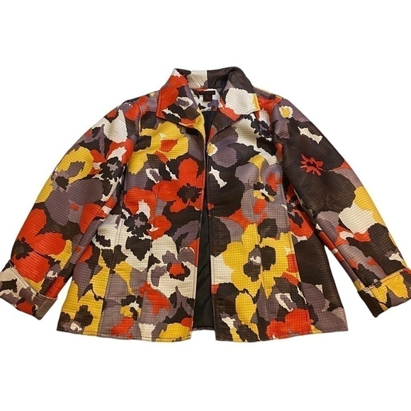 Sara Isabella floral open jacket size L - Picture 4 of 11